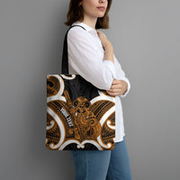 Karaka Aotearoa Atua Tumatauenga Personalised Tote Bag Maori God Of War Tiki With Taiaha LT14 - Polynesian Pride