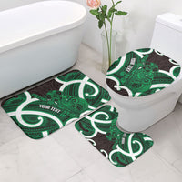Kakariki Aotearoa Atua Tumatauenga Personalised Bathroom Set Maori God Of War Tiki With Taiaha LT14 - Polynesian Pride