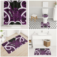 Waiporoporo Aotearoa Atua Tumatauenga Personalised Bathroom Set Maori God Of War Tiki With Taiaha LT14 - Polynesian Pride