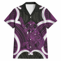 Waiporoporo Aotearoa Atua Tumatauenga Personalised Hawaiian Shirt Maori God Of War Tiki With Taiaha