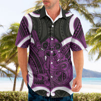 Waiporoporo Aotearoa Atua Tumatauenga Personalised Hawaiian Shirt Maori God Of War Tiki With Taiaha