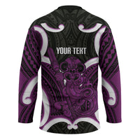 Waiporoporo Aotearoa Atua Tumatauenga Personalised Hockey Jersey Maori God Of War Tiki With Taiaha