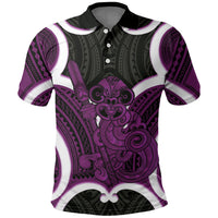 Waiporoporo Aotearoa Atua Tumatauenga Personalised Polo Shirt Maori God Of War Tiki With Taiaha
