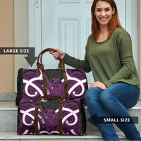 Waiporoporo Aotearoa Atua Tumatauenga Personalised Travel Bag Maori God Of War Tiki With Taiaha LT14 - Polynesian Pride