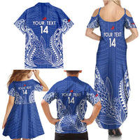 Custom Manu Samoa Rugby 2024 Family Matching Summer Maxi Dress and Hawaiian Shirt Go Champions Samoan Tattoo LT14 - Polynesian Pride