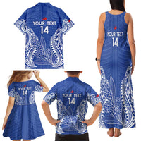 Custom Manu Samoa Rugby 2024 Family Matching Tank Maxi Dress and Hawaiian Shirt Go Champions Samoan Tattoo LT14 - Polynesian Pride