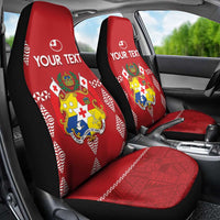 Custom Tonga Rugby 2024 Car Seat Cover Go Champions Ikale Tahi Ngatu Pattern LT14 - Polynesian Pride