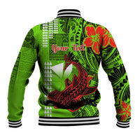 Personalised Hawaii Christmas Baseball Jacket Mele Kalikimaka Kakau Polynesian Shark Tattoo LT14 - Polynesian Pride