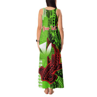 Personalised Hawaii Christmas Tank Maxi Dress Mele Kalikimaka Kakau Polynesian Shark Tattoo LT14 - Polynesian Pride