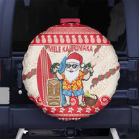 Hawaii Christmas Six Seven Spare Tire Cover Mele Kalikimaka Funny Santa 67 Gen Alpha Slang LT14 No hole Red - Polynesian Pride