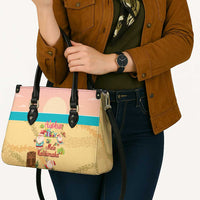 Aloha Hawaii Mele Kalikimaka Leather Bag Beachy Funny Santa Hawaiian Lei LT14 - Polynesian Pride