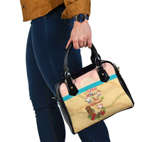 Aloha Hawaii Mele Kalikimaka Shoulder Handbag Beachy Funny Santa Hawaiian Lei LT14 - Polynesian Pride