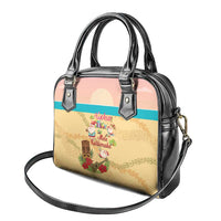 Aloha Hawaii Mele Kalikimaka Shoulder Handbag Beachy Funny Santa Hawaiian Lei LT14 - Polynesian Pride