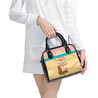 Aloha Hawaii Mele Kalikimaka Shoulder Handbag Beachy Funny Santa Hawaiian Lei LT14 - Polynesian Pride