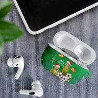 New Zealand Kakapo Christmas AirPods Case Owl Parrot Santa Sliver Fern Manuka - Green - Polynesian Pride