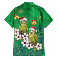 New Zealand Kakapo Christmas Hawaiian Shirt Owl Parrot Santa Sliver Fern Manuka - Green LT14 - Polynesian Pride