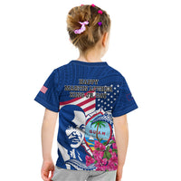 Guam Martin Luther King Jr Day Kid T Shirt I Have A Dream Guahan Seal With Bougainvillea LT14 - Polynesian Pride