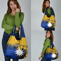 Nauru Independence Day Grocery Bag Repubrikin Naoero Polynesian Pattern