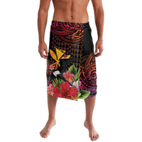 Hawaii Iwa Bird Lavalava Great Frigatebird Kanaka Tropical Hippie Style LT14 Black - Polynesian Pride