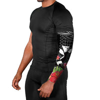 Hawaii Iwa Bird Arm Sleeves Great Frigatebird Kanaka Tropical Flowers - Polynesian Pride