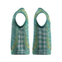 Teal Palaka Hawaii Iwa Bird Christmas Knitted V-Neck Vest Hawaiian Kakau Jade Vine Lei LT14 - Polynesian Pride