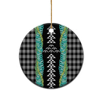Black Palaka Hawaii Iwa Bird Ceramic Ornament Hawaiian Kakau Jade Vine Lei LT14 - Polynesian Pride