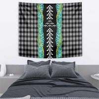 Black Palaka Hawaii Iwa Bird Tapestry Hawaiian Kakau Jade Vine Lei LT14 - Polynesian Pride