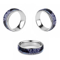 Matariki New Zealand Classic Ring NZ Niho Taniwha Maori New Year Blue Galaxy
