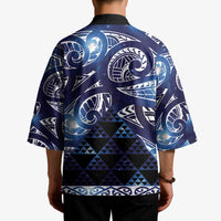 Matariki New Zealand Kimono NZ Niho Taniwha Maori New Year Blue Galaxy