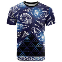 Matariki New Zealand T Shirt NZ Niho Taniwha Maori New Year Blue Galaxy