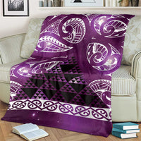 Matariki New Zealand Blanket NZ Niho Taniwha Maori New Year Purple Galaxy