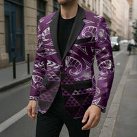 Matariki New Zealand Blazer NZ Niho Taniwha Maori New Year Purple Galaxy