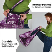 Matariki New Zealand Grocery Bag NZ Niho Taniwha Maori New Year Purple Galaxy
