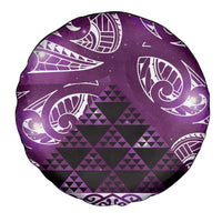 Matariki New Zealand Spare Tire Cover NZ Niho Taniwha Maori New Year Purple Galaxy