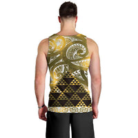 Matariki New Zealand Men Tank Top NZ Niho Taniwha Maori New Year Yellow Galaxy