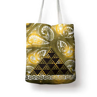 Matariki New Zealand Tote Bag NZ Niho Taniwha Maori New Year Yellow Galaxy