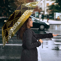 Matariki New Zealand Umbrella NZ Niho Taniwha Maori New Year Yellow Galaxy