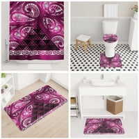 Matariki New Zealand Bathroom Set NZ Niho Taniwha Maori New Year Pink Galaxy