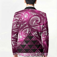 Matariki New Zealand Blazer NZ Niho Taniwha Maori New Year Pink Galaxy