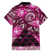 Matariki New Zealand Family Matching Mermaid Dress and Hawaiian Shirt NZ Niho Taniwha Maori New Year Pink Galaxy LT14 - Polynesian Pride