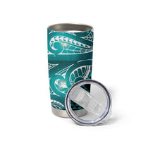 Matariki New Zealand Tumbler Cup NZ Niho Taniwha Maori New Year Cyan Galaxy LT14 - Polynesian Pride