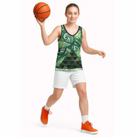 Matariki New Zealand Basketball Jersey NZ Niho Taniwha Maori New Year Green Galaxy