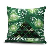 Matariki New Zealand Pillow Cover NZ Niho Taniwha Maori New Year Green Galaxy