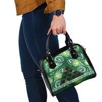 Matariki New Zealand Shoulder Handbag NZ Niho Taniwha Maori New Year Green Galaxy