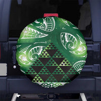 Matariki New Zealand Spare Tire Cover NZ Niho Taniwha Maori New Year Green Galaxy LT14 No hole Green - Polynesian Pride