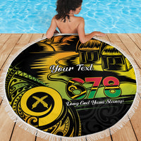 Personalised Vanuatu 678 Beach Blanket Proud To Be A Ni-Van