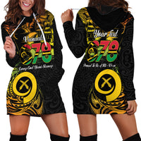 Personalised Vanuatu 678 Hoodie Dress Proud To Be A Ni-Van LT14 - Polynesian Pride