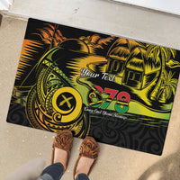 Personalised Vanuatu 678 Rubber Doormat Proud To Be A Ni-Van