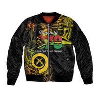 Personalised Vanuatu 678 Sleeve Zip Bomber Jacket Proud To Be A Ni-Van