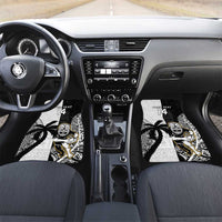 Custom Fiji And New Zealand Rugby Car Mats Aotearoa Silver Fern Mix Fijian Tapa Pattern LT14 Set 2pcs - Front Black - Polynesian Pride